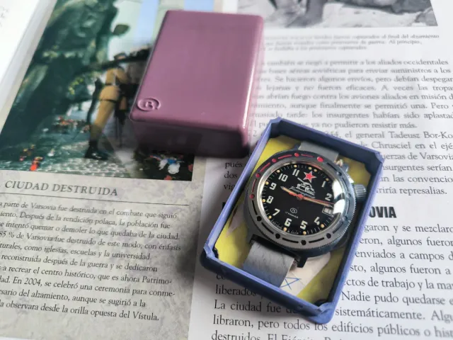 Reloj Ruso Vostok Komandirskie Soviético NOS