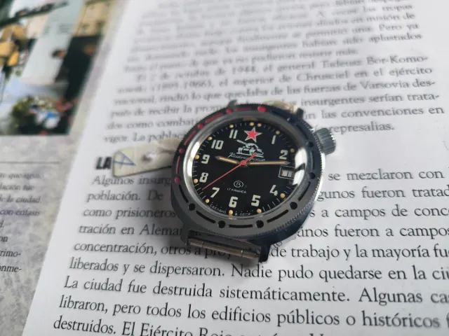 Reloj Ruso Vostok Komandirskie Soviético NOS