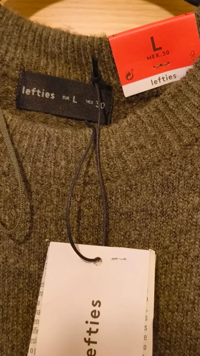 Vestido verde de punto talla L