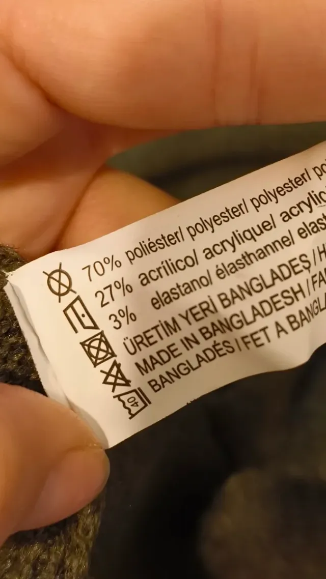 Vestido verde de punto talla L