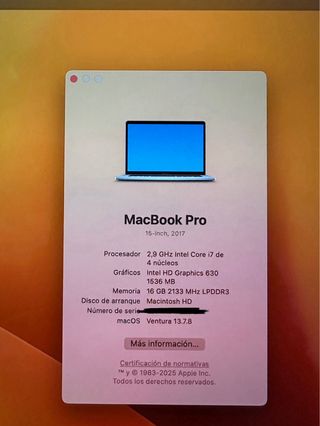 MacBook Pro 15” (2017) Touch Bar