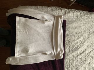 Top blanco de manga larga