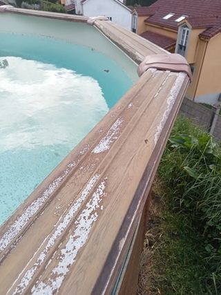 Piscina desmontable de chapa y plástico