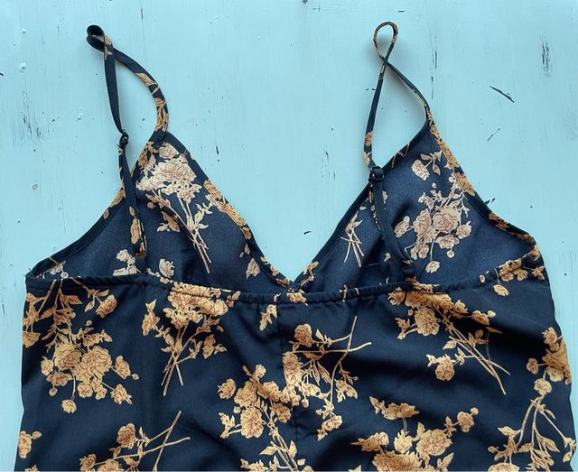 Vestido largo floral tirantes
