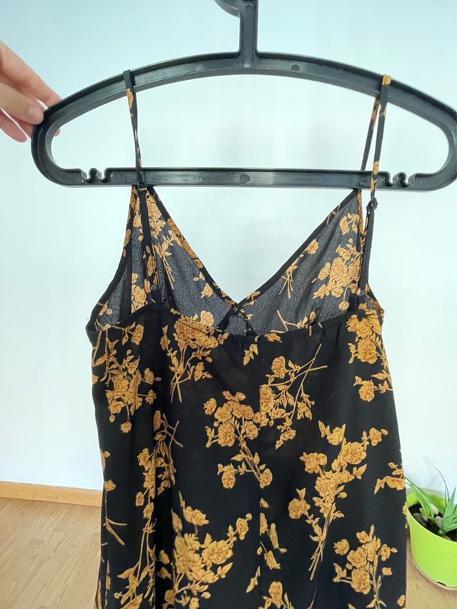 Vestido largo floral tirantes