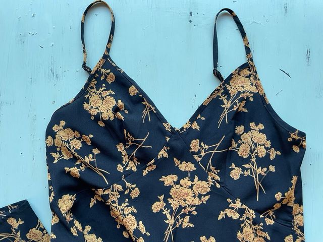 Vestido largo floral tirantes