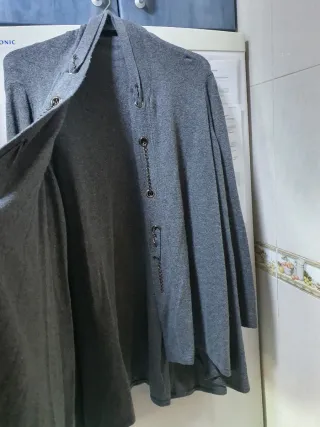 Cárdigan mujer gris