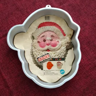 Stampo torta Babbo Natale in metallo