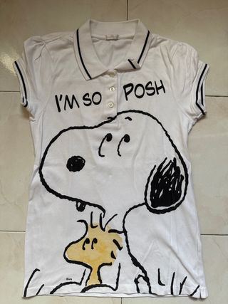 Polo Snoopy I'm So Posh talla M Oysho