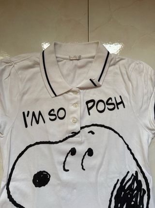 Polo Snoopy I'm So Posh talla M Oysho