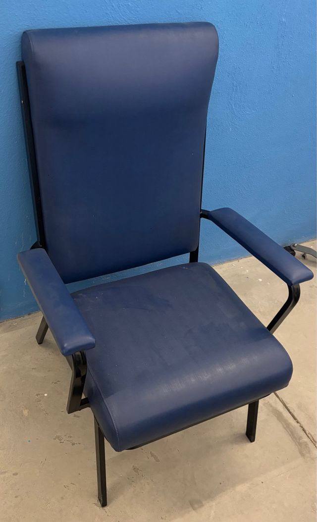 Butaca 1 plaza azul y negra