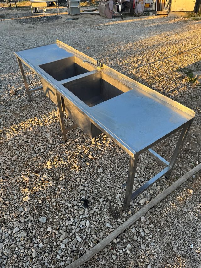 Fregadero Industrial Doble Acero Inoxidable. la