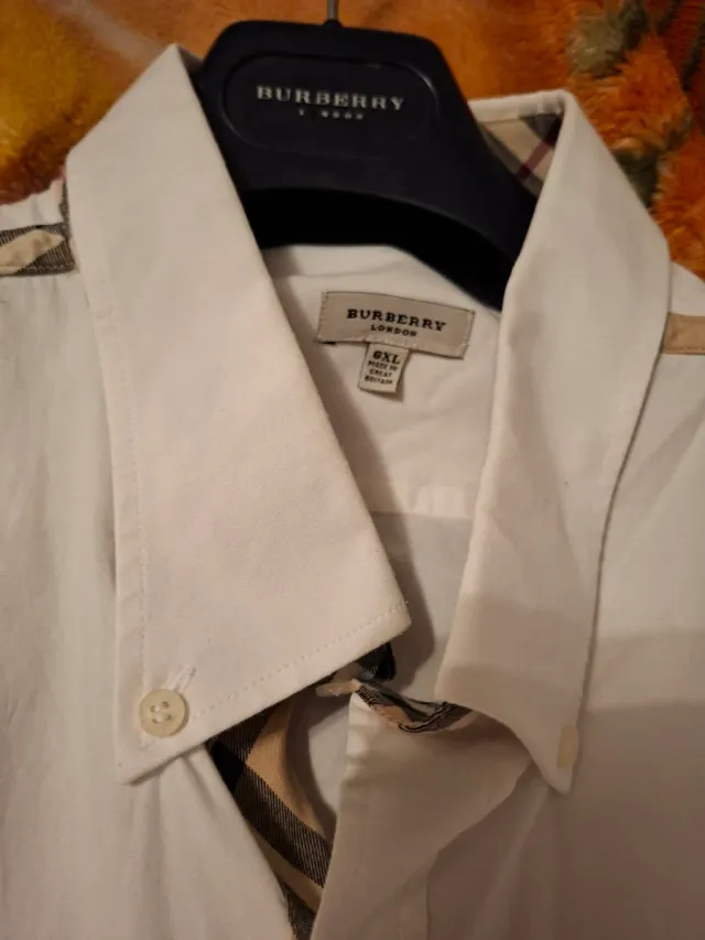 Camicia Burberry Bianca Taglia XXL