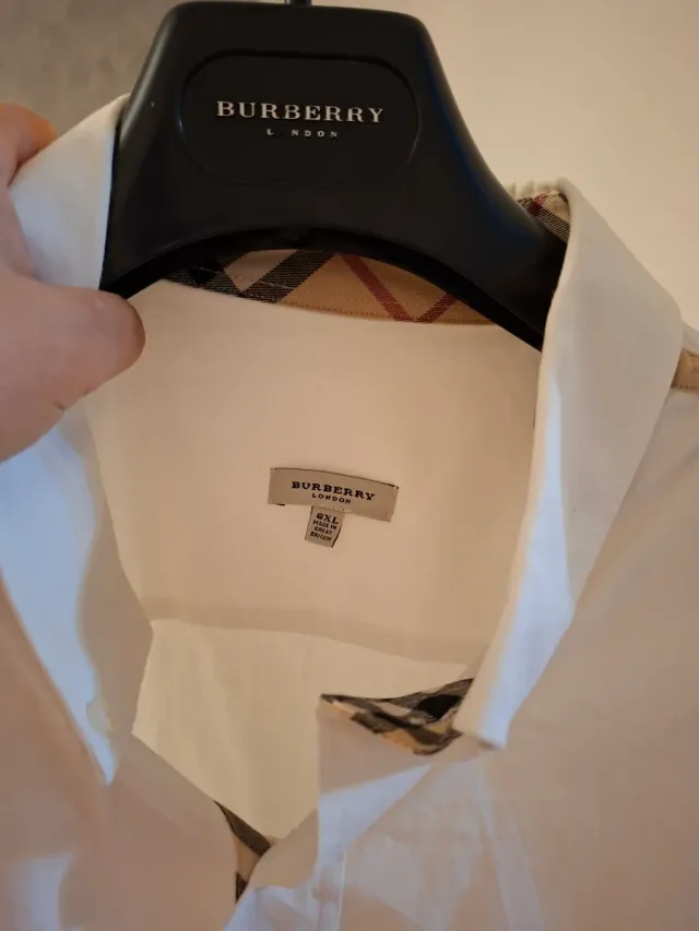 Camicia Burberry Bianca Taglia XXL