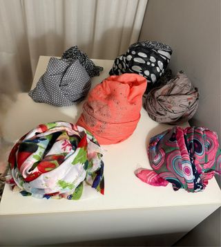 Set 6 foulard donna fantasie varie