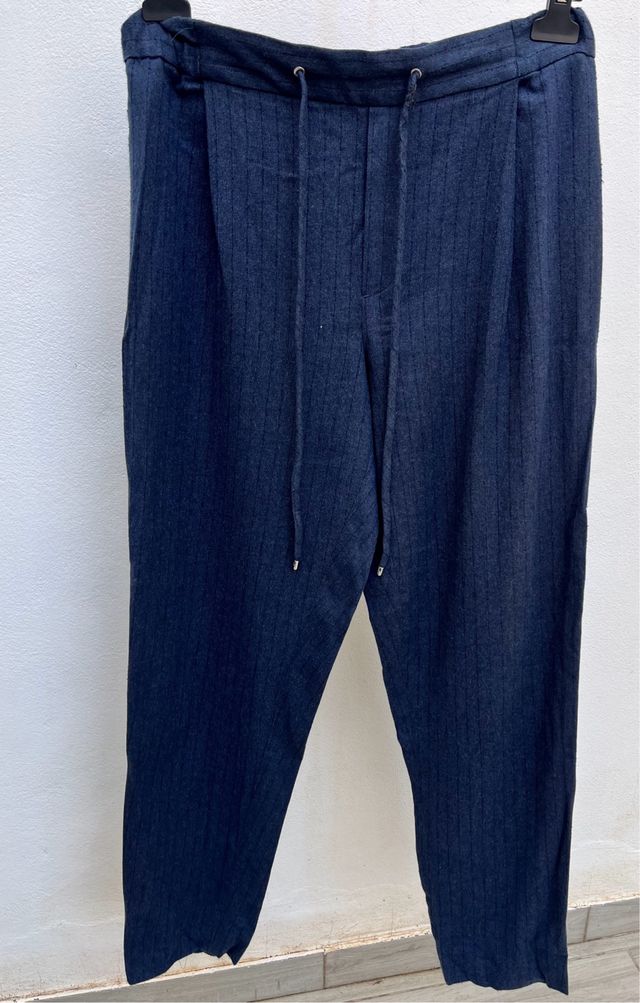 Pantalones Massimo Dutti Talla 40 Azul