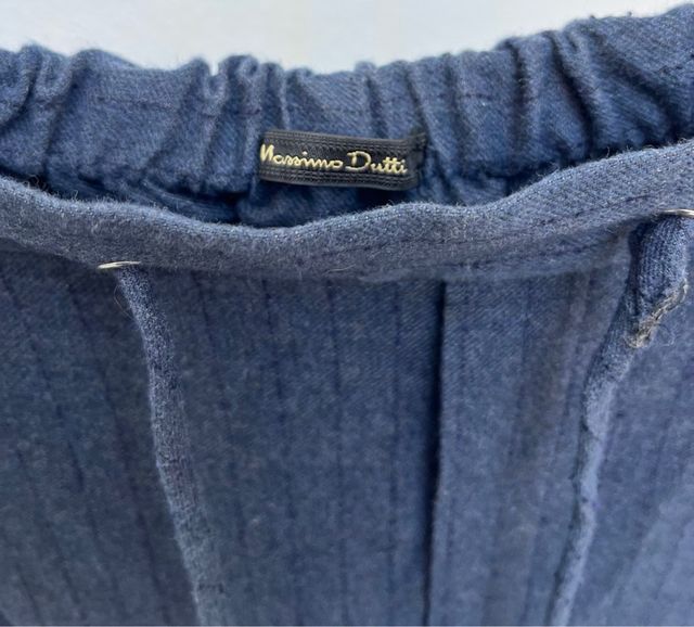 Pantalones Massimo Dutti Talla 40 Azul