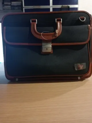 Maletín Ejecutivo Roncato Original Negro Marrón