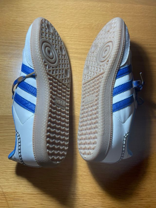 Adidas Zapatillas Deportivas Blancas y Azules