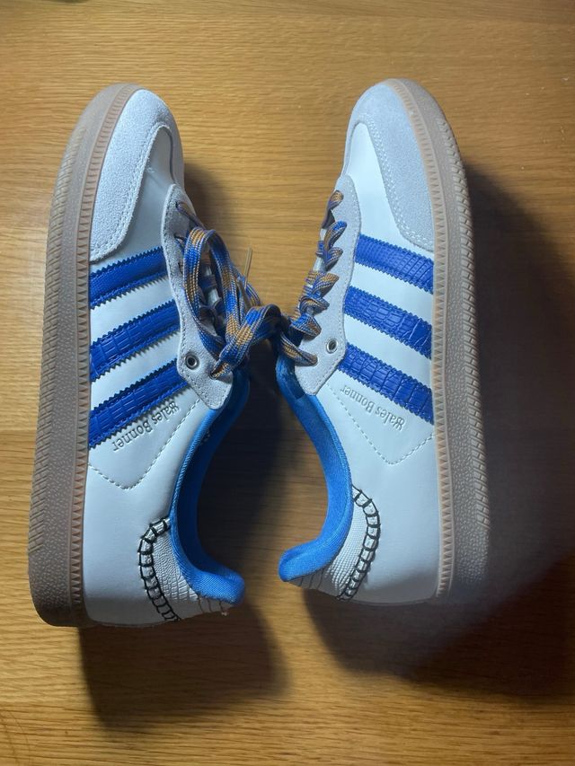 Adidas Zapatillas Deportivas Blancas y Azules
