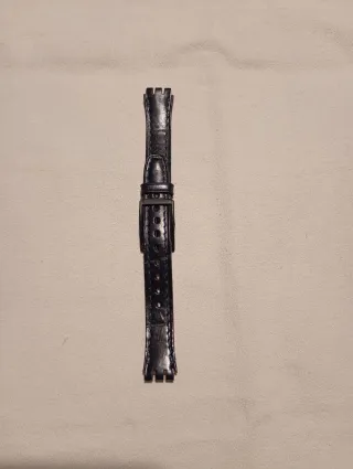 Cinturino adatto per orologio Swatch Pelle Blu 14m