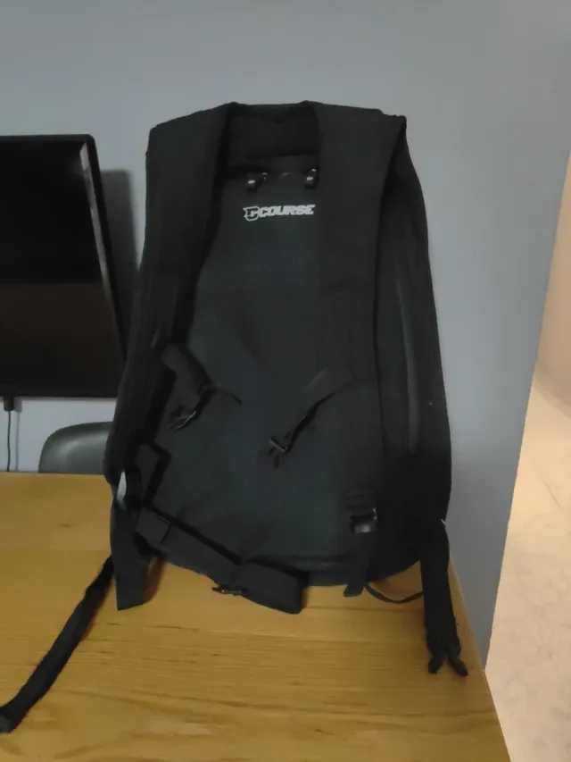 Mochila Moto Course Negra