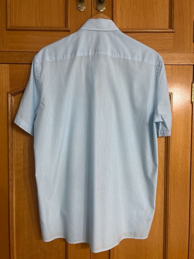 Camisa manga corta rayas azules Berringtom