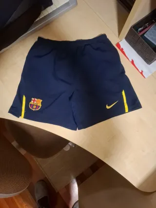 Pantalón corto niño FC Barcelona Nike azul
