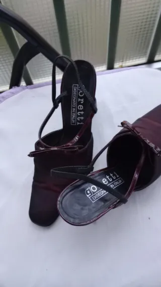 Zapatos de vestir Goretti granate ante