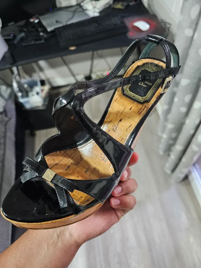 Tacos Christian Dior Negras Talla 36
