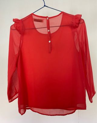 Blusa Pull&Bear Roja Talla S