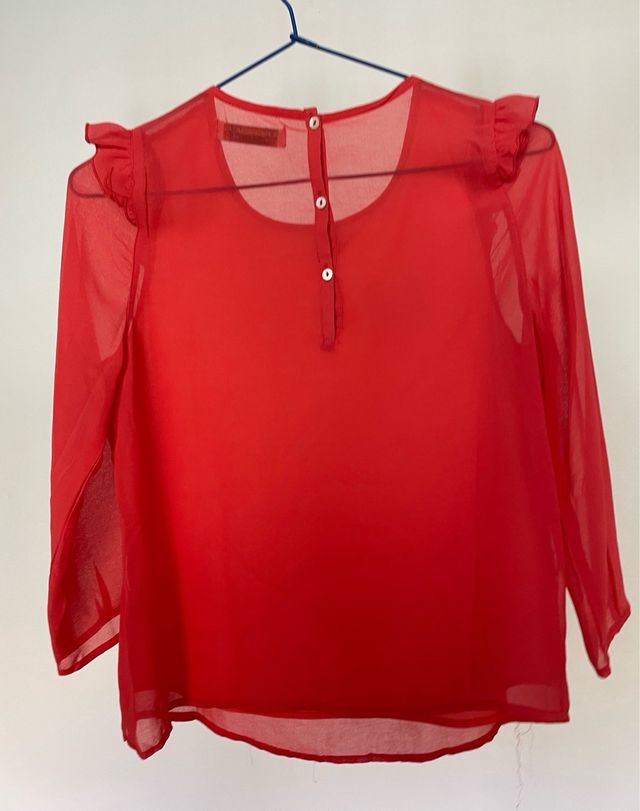 Blusa Pull&Bear Roja Talla S
