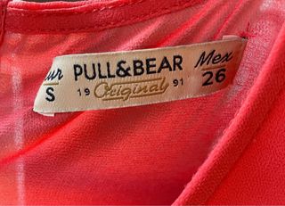 Blusa Pull&Bear Roja Talla S