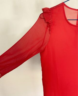 Blusa Pull&Bear Roja Talla S