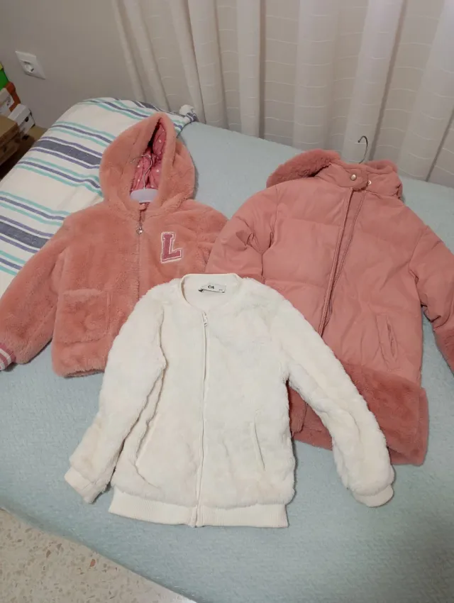 Lote 3 chaquetas niña invierno