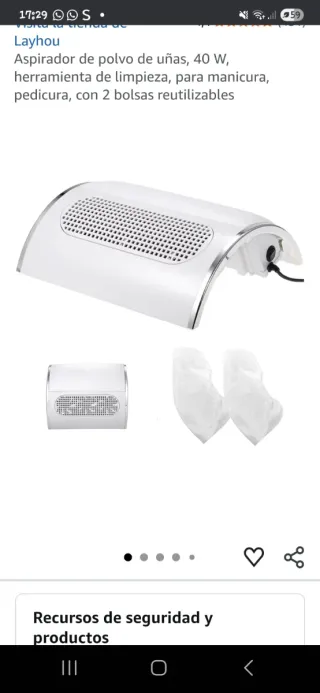 Aspirador de polvo para uñas Layhou 40W