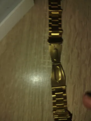 Correa de reloj inteligente color oro