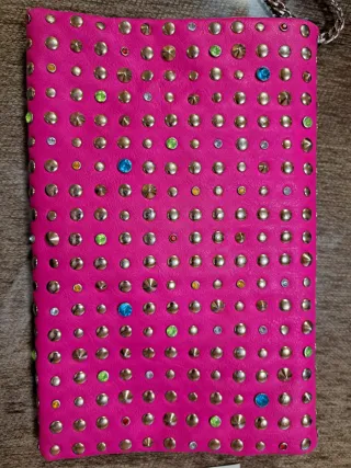 Bolso de mano fiesta tachuelas multicolor NO ZARA