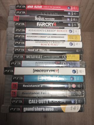 Lote Juegos PS3: Acción, Carreras, Terror