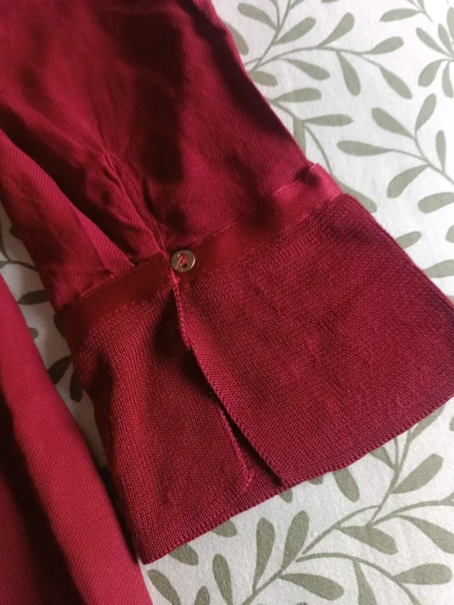 Blusa Massimo Dutti Burdeos Talla M