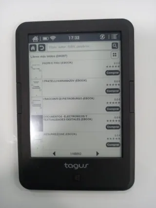 Tagus Táctil - Lector Ebook Negro