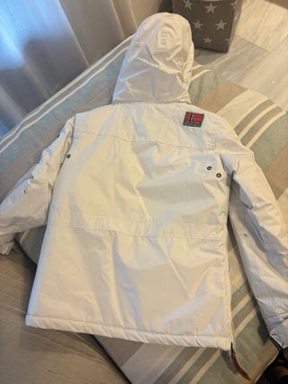 Chaqueta Geographical Norway Blanca talla 14Y