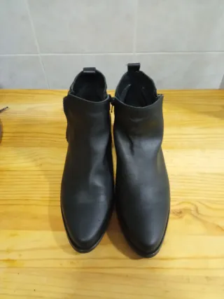 Botines mujer negros con cremallera