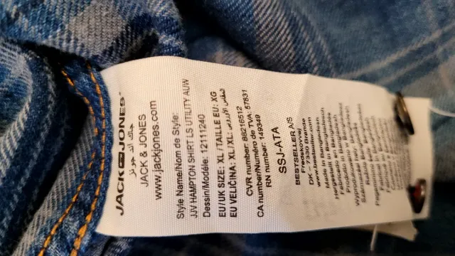 Camisa de cuadros Jack & Jones Talla XL