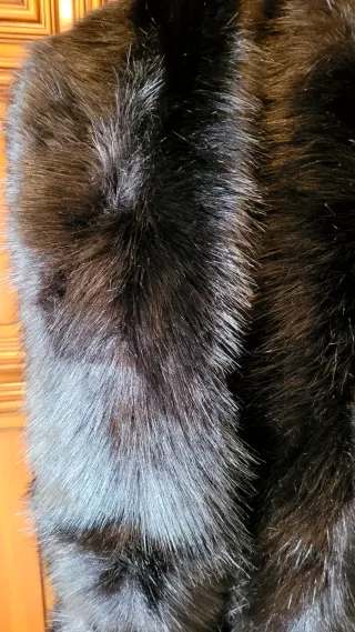 Pelliccia ecologica nera