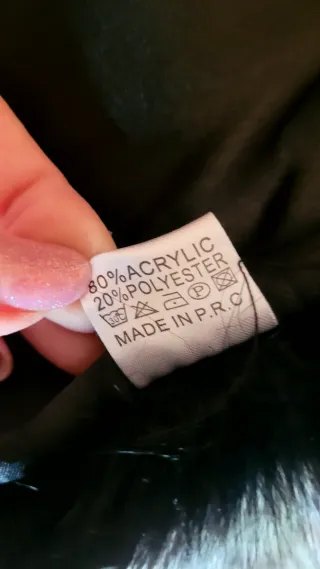 Pelliccia ecologica nera