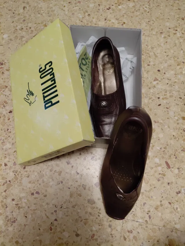 Zapatos Pitillos Marrones Talla 37