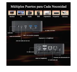 Robtom Mini PC Gaming Ryzen 5 7430U 512GB