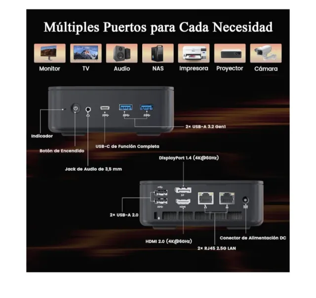 Robtom Mini PC Gaming Ryzen 5 7430U 512GB