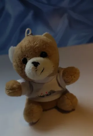 Colgante Corazón Acero +Regalo osito llavero